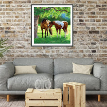 Charger l&#39;image dans la galerie, Cheval - diamant rond complet - 30x30cm
