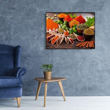 Charger l&#39;image dans la galerie, Nourriture - diamant rond complet - 40x30cm
