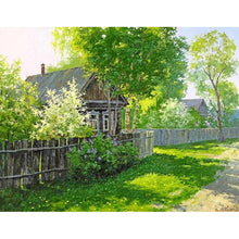 Charger l&#39;image dans la galerie, Paysage de mosaïque - diamant rond complet - 40x30cm
