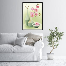 Charger l&#39;image dans la galerie, Fleur - diamant rond complet - 30x40cm
