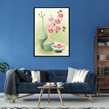 Charger l&#39;image dans la galerie, Fleur - diamant rond complet - 30x40cm
