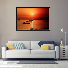 Charger l&#39;image dans la galerie, Coucher du soleil - diamant rond complet - 30x40cm
