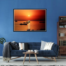 Charger l&#39;image dans la galerie, Coucher du soleil - diamant rond complet - 30x40cm
