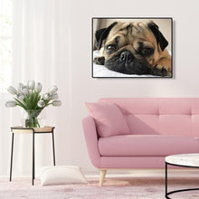 Charger l&#39;image dans la galerie, Chien - diamant rond complet - 40x30cm
