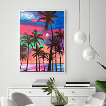 Charger l&#39;image dans la galerie, Cocotier - diamant rond complet - 30x40cm
