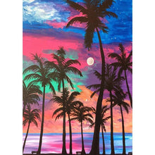 Charger l&#39;image dans la galerie, Cocotier - diamant rond complet - 30x40cm
