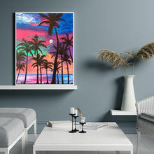 Charger l&#39;image dans la galerie, Cocotier - diamant rond complet - 30x40cm
