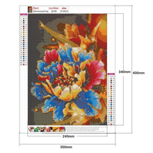 Charger l&#39;image dans la galerie, Fleur - diamant rond complet - 30x40cm

