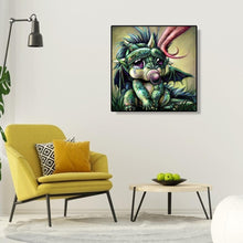 Charger l&#39;image dans la galerie, Dinosaure - diamant rond complet - 30x30cm
