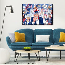 Charger l&#39;image dans la galerie, Homme américain - diamant rond complet - 40x30cm
