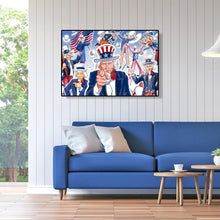 Charger l&#39;image dans la galerie, Homme américain - diamant rond complet - 40x30cm
