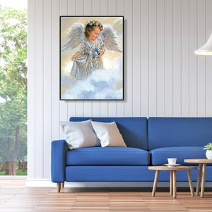 Angel - diamant rond complet - 30x40cm