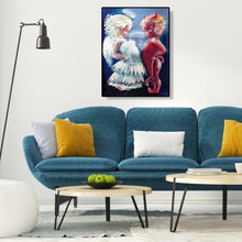 Charger l&#39;image dans la galerie, Diable d’ange - diamant rond complet - 30x40cm
