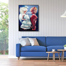 Charger l&#39;image dans la galerie, Diable d’ange - diamant rond complet - 30x40cm
