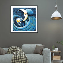 Charger l&#39;image dans la galerie, Lune - diamant plein rond - 30x30cm
