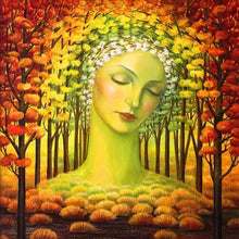 Charger l&#39;image dans la galerie, Visage - diamant rond complet - 30x30cm
