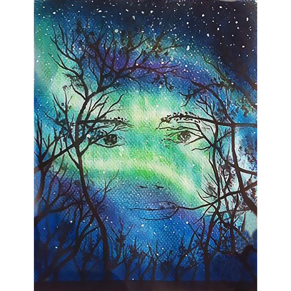 Arbre - diamant rond complet - 30x40cm