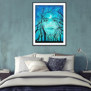 Arbre - diamant rond complet - 30x40cm