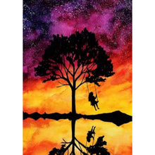 Charger l&#39;image dans la galerie, Arbre - diamant rond complet - 30x40cm
