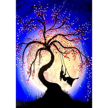 Charger l&#39;image dans la galerie, Arbre - diamant rond complet - 30x40cm
