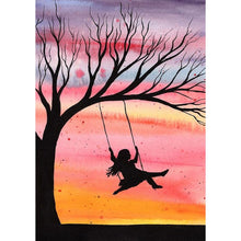 Charger l&#39;image dans la galerie, Arbre - diamant rond complet - 30x40cm
