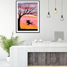 Charger l&#39;image dans la galerie, Arbre - diamant rond complet - 30x40cm
