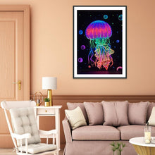 Charger l&#39;image dans la galerie, Méduses - diamant rond complet - 30x40cm
