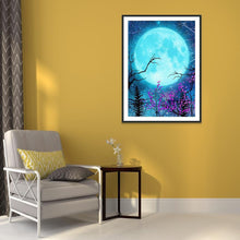 Charger l&#39;image dans la galerie, Lune - diamant plein rond - 30x40cm
