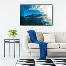 Charger l&#39;image dans la galerie, Vagues océaniques - diamant rond complet - 40x30cm
