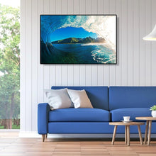 Charger l&#39;image dans la galerie, Vagues océaniques - diamant rond complet - 40x30cm
