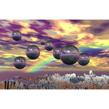 Charger l&#39;image dans la galerie, Vagues océaniques - diamant rond complet - 40x30cm
