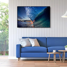 Charger l&#39;image dans la galerie, Vagues océaniques - diamant rond complet - 40x30cm
