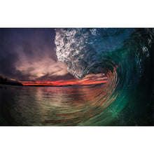 Charger l&#39;image dans la galerie, Vagues océaniques - diamant rond complet - 40x30cm
