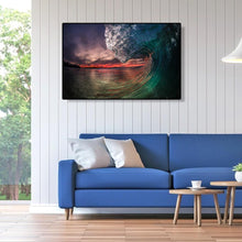 Charger l&#39;image dans la galerie, Vagues océaniques - diamant rond complet - 40x30cm
