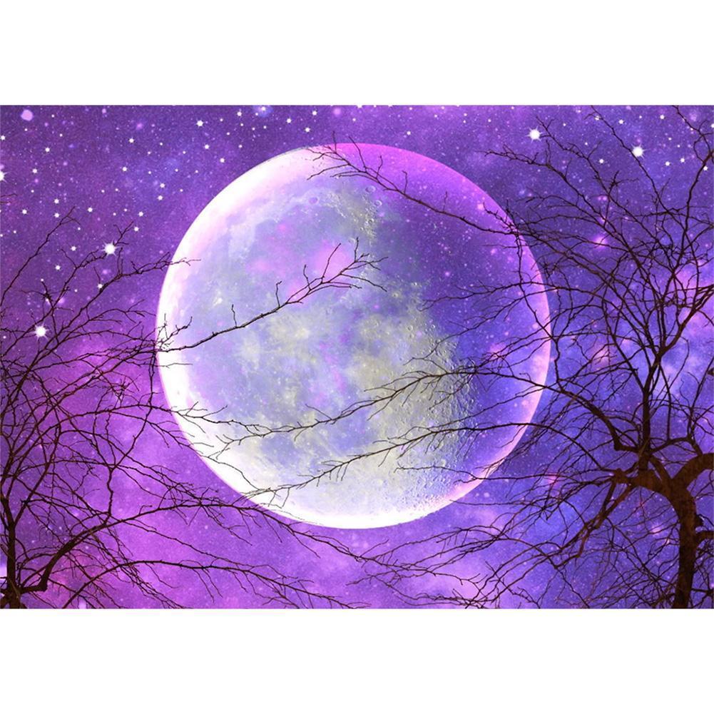 Lune - diamant plein rond - 30x40cm