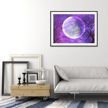 Charger l&#39;image dans la galerie, Lune - diamant plein rond - 30x40cm
