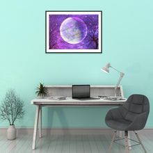Charger l&#39;image dans la galerie, Lune - diamant plein rond - 30x40cm
