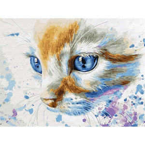 Chaton - diamant rond complet - 30x40cm
