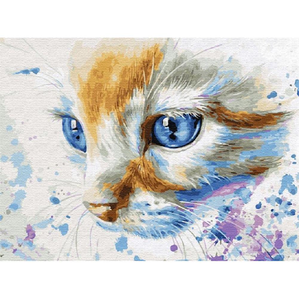 Chaton - diamant rond complet - 30x40cm