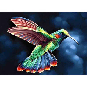 Oiseau - diamant rond complet - 30x40cm
