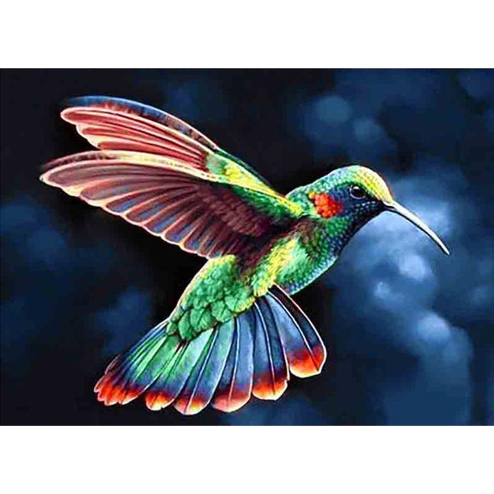 Oiseau - diamant rond complet - 30x40cm