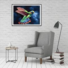 Charger l&#39;image dans la galerie, Oiseau - diamant rond complet - 30x40cm
