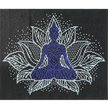 Charger l&#39;image dans la galerie, Statue de Bouddha lumineuse - diamant rond complet -
