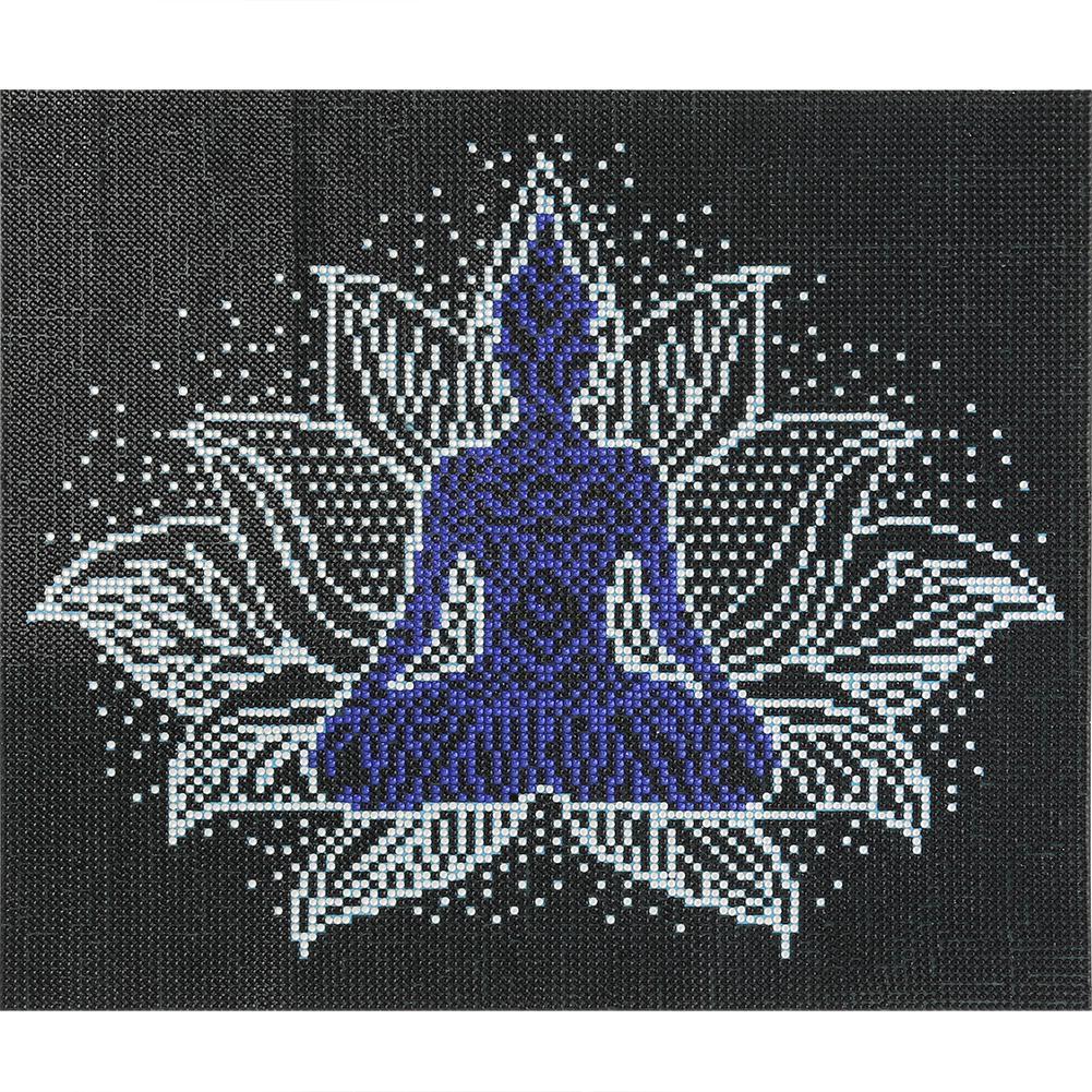 Statue de Bouddha lumineuse - diamant rond complet -