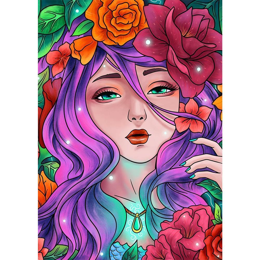 Beauté - diamant rond complet - 30x40cm