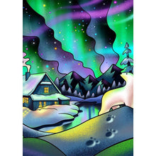 Charger l&#39;image dans la galerie, Maison - diamant rond complet - 30x40cm
