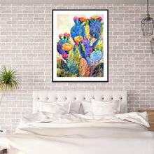 Charger l&#39;image dans la galerie, Cactus - diamant rond complet - 30x40cm
