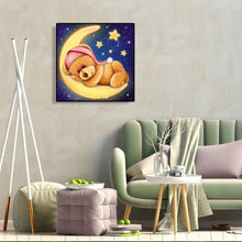 Charger l&#39;image dans la galerie, Ours de lune - peinture de diamant plein - 30x30cm
