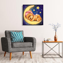 Charger l&#39;image dans la galerie, Ours de lune - peinture de diamant plein - 30x30cm
