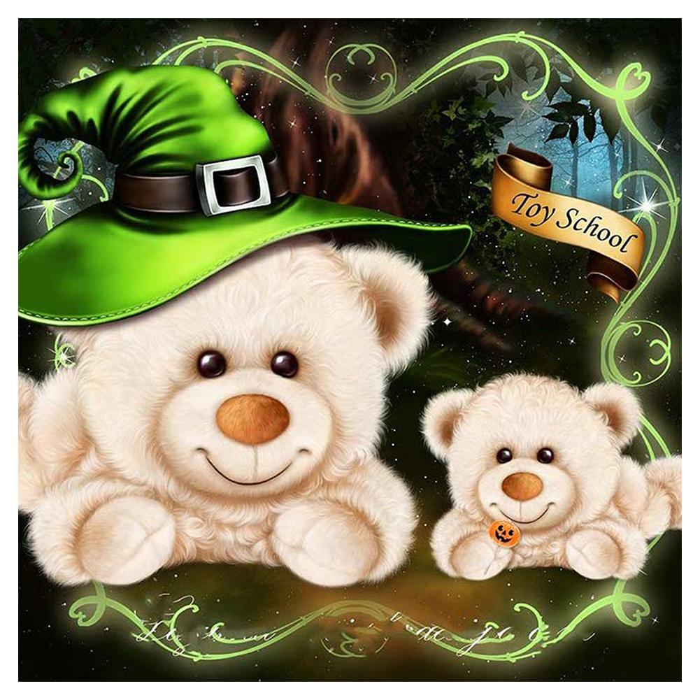 Ours - peinture en diamant complet - 30x30cm